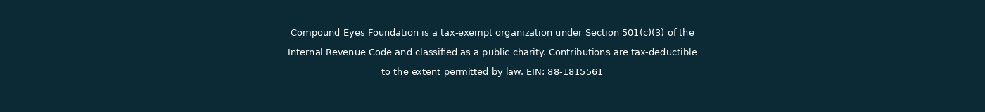 Compound Eyes Foundation legal information